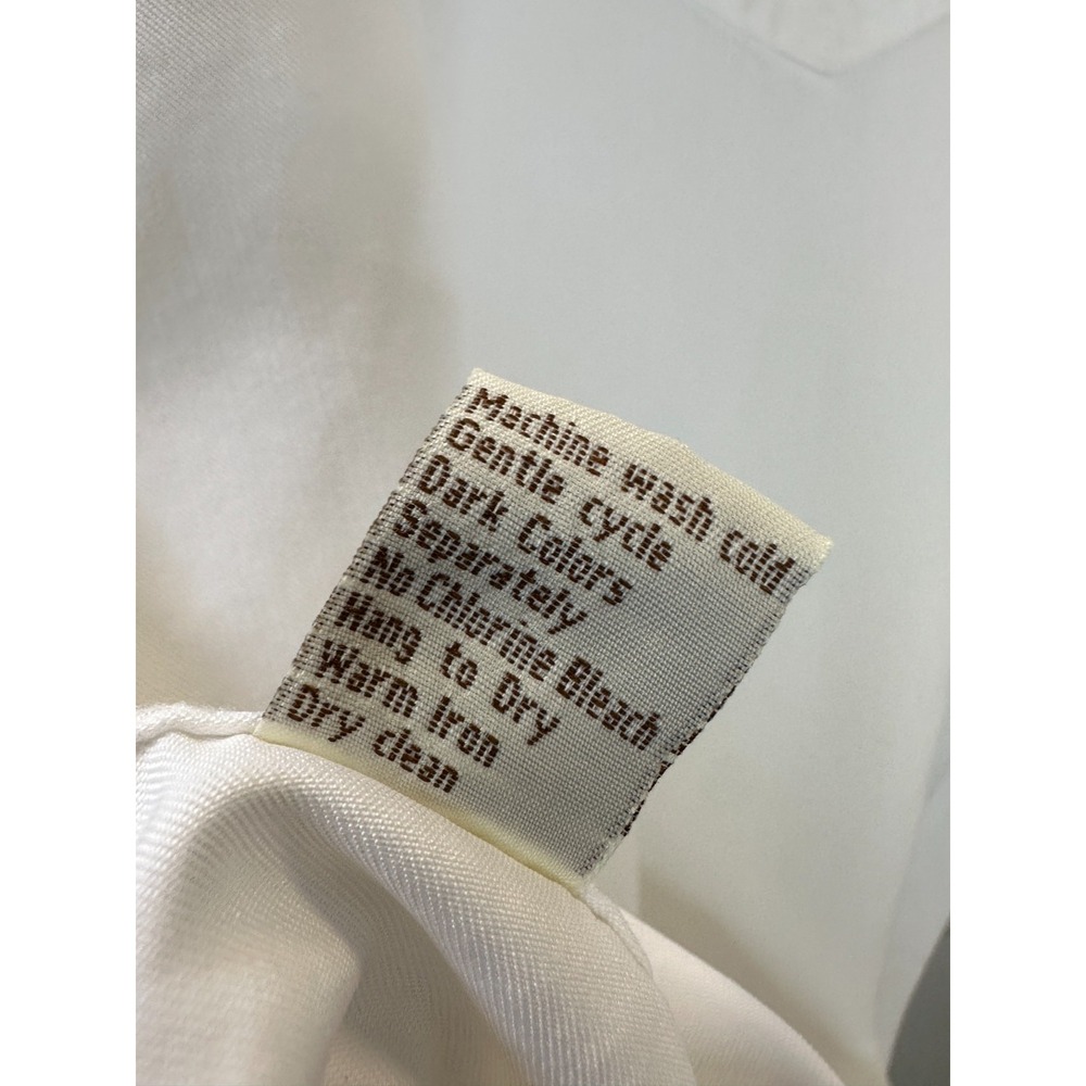 Scully Western Button Up Shirt Star Button Long Sleeve Large Country Mens White - Picture 6 of 15